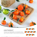 Miniatyrbillede 3 af 4: 10 stk. Livagtige Appelsiner Pynt Falske Frugter Rekvisitter Kunstige Appelsiner Dekorationer Kunstige Frugter