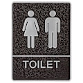 Pikkukuva 1 / 4: Itseliimautuva kylpyhuoneen opaste WC-oven opaste Miehet Naiset WC-opastekyltti