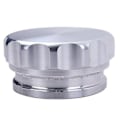Miniatyrbillede 3 af 5: 2 tommer 51 mm aluminiumslegering svejset på påfyldningsstudsen og autodele modificeret brændstoftankdæksel sølv