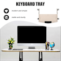 Miniatyrbilde 2 av 4: 1 Sett Tastaturbrett Under Skrivebord Tastaturstativ Utskyvbar Datamaskintastaturskuff