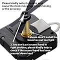 Miniatyrbilde 5 av 5: 28mm Lang Aksel Kvarts Klokke Urverk Mekanisme Klokkereparasjonssett Klokkemekanisme Erstatning DIY Mo-cet