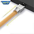 Miniatyrbilde 4 av 5: 2 stk. RJ45 Cat7-kontakter Verktøyfri Skjermet Verktøyløs Modulær Nettverksplugg For Installasjon Ca