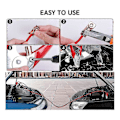Miniatyrbild 5 av 5: Kraftiga 4-pack startkabelsklämmor för bilbatteriladdare & starthjälp - 15 cm kabeländar