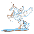 Miniatyrbillede 1 af 4: #3D Træpuslespil Træ Unicorn Model Kits til Voksne Teenagere at Bygge#