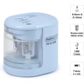 Miniatyrbillede 1 af 5: USB Elektrisk Blyantspidser, Blå