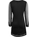Miniatyrbillede 4 af 5: Dame Mesh Langærmet Pullover Tunika Kjole Sequined Tyl Kjole
