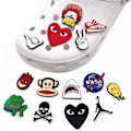 Miniatyrbillede 1 af 5: 14 stk. 3D Clog-sandaler Ornamenter, Sko Charms, Søde Sko Ornamenter