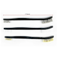Miniatyrbilde 2 av 4: Mini Wire Brushes Rengjøringssett, 7 stk. Nylonstålbørste Messing Dobbelbørste og Metallpigger Polymer for Rustfjerning, Skraping av Smuss