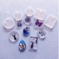 Miniatyrbilde 2 av 5: #20 stk anheng vanndråpe rund firkantet oval form#