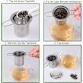 Miniatyrbillede 5 af 5: Pakke med 2 te-infusere, løs te-infuser, premium 304 rustfrit stål tefilter
