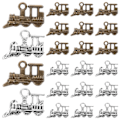 Pikkukuva 1 / 3: 60 kpl Alloy Train -riipus Alloy Jewelry -riipus DIY Jewelry -riipus Retro-riipus
