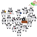 Pikkukuva 1 / 5: #DIY Timanttimaalaus Tarra Seinätarra Piirretty Panda#