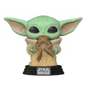 Miniatyrbild 5 av 5: Funko Pop Star Wars Baby Yoda med Skål, Äter Groda & Halsband