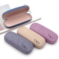 Miniatyrbilde 1 av 5: 4 stk Lin Lerret Hard Brilleglass Etui Bærbar Beskyttende Etui fo