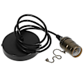 Miniatyrbilde 1 av 2: Pendel Lampe Sokkel E26 Sokkel Lysekrone Base Hengende Lampeledning Lampe Strømledning