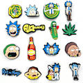 Miniatyrbillede 2 af 5: #16 stk. Rick and Morty Tegneserie Søde Crocs DIY PVC Sko Tilbehør#