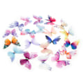 Miniatyrbillede 1 af 5: 20 stk. Butterfly Hårklemmer Sequin Butterfly Barrettes Snap H