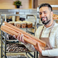 Miniatyrbillede 4 af 5: 50 stk. papirbrødpose med vindue til hjemmebagt brød, baguetteposer brune kraftbrødposer, lange franskbrødposer, brødkiks emballage B