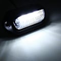 Miniatyrbillede 5 af 5: 4 stk. 12V 6 Smd Led Ekstern Nummerplade Lys Vandtæt Nummerplade Lampe Baglygte Til Bil