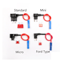 Miniatyrbillede 1 af 5: #4 stk. Små Add-A-Circuit Bil Sikringsholdere 12V 24V Bladsikring Holder Adapter ACS Add A Circuit Sikringsaftapning Piggy Back med 20A Sikring#