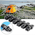 Miniatyrbild 3 av 3: 10 st Presenningsklämmor, Utomhustält Baldakinklämma Markis Vindtät Fast Spänne