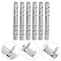 Miniatyrbillede 2 af 4: 6 stk. Metal Løsblad Bindere DIY Binderringe Løsblad Binderclips Kontorartikler