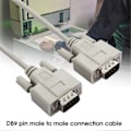 Pikkukuva 3 / 5: Sarjakaapeli Professional High Speed 1.5m 3m 5m DB9 Uros-Uros Sarja DB9 RS232 9 PIN PC Muunnin Jatkojohto Tulostimelle