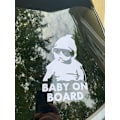 Pikkukuva 4 / 5: Baby on Board -heijastavat auton tarrat - (2 kpl) Hauska söpö ja tyylikäs