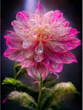 #DIY diamantmålning, diamantkonstmålning blomsterkit#