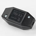 Miniatyrbilde 3 av 3: 2 stk. Lysregulator Potensiometer med Bryter, Dimmer, Dimmerbryter, Loddetilkobling, PC, Svart, 70*34*33mm