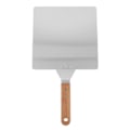 Miniatyrbillede 2 af 2: 1 stk. Bagespade i rustfrit stål Pizza Spade Køkkenredskab (Sølv, Træfarve)