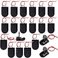 Miniatyrbillede 1 af 5: Kryp Pakke med 20 Cr2032 Batteriholder, Generel Knapcelle Batteriadapter Clip Socket On/off Kontakt, 1 X 3v Cr2032 Knapcelle Batteriholder Til LED