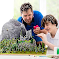 Miniatyrbillede 4 af 4: WINOMO 15 stk. grønne landskabsmodel cedertræer til modeljernbane landskabs layout