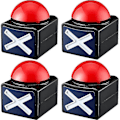 Miniatyrbillede 1 af 5: 4 stk. Spil Buzzer, Spil Buzzer Alarm Lyd Afspil Knap Med Lys Trivia Quiz Got Talent Buzzer Spil