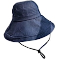 Miniatyrbillede 2 af 3: Dame Strandhat Foldbar Bredskygget Sommerhat Floppy Hat Strandspandhat Have