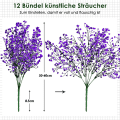 Miniatyrbild 4 av 5: #Lila, Konstgjorda växter Konstgjorda blommor för utomhusbruk, väderbeständiga#