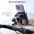 Miniatyrbilde 5 av 5: Jr-zs266 Sykkeltelefonholder for Styret
