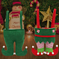 Miniatyrbillede 4 af 5: Julegavepose til julefest, julegave til børn (Grøn)
