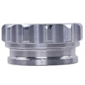Miniatyrbillede 2 af 5: 2 tommer 51 mm aluminiumslegering svejset på påfyldningsstudsen og autodele modificeret brændstoftankdæksel sølv