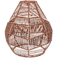 Miniatyrbillede 1 af 5: Lille Lampeskærm Simuleret Rattan Flettet Lampeskærm Loftlampe Lampeskærm