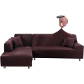 Miniatyrbild 1 av 5: Soffaöverdrag Elastisk Spandex Stretch Soffaöverdrag för L-formad soffa