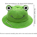 Miniatyrbillede 2 af 5: Fiskehat til damer Frø Sol Unisex Spand Sammenfoldelig Udendørs Sommer til Camping Vandreture Fiskerigrøn