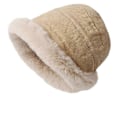 Miniatyrbild 1 av 5: Mjuk Hatt för Kvinnor Varm Fluffig Fuskpäls Fiskarhatt Vinter Skidåkning Utomhus Vindtät Varm Fleecefodring