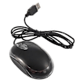 Miniatyrbillede 1 af 5: USB Sort Kablet Optisk Lys Scroll Hjul Mus til Computer PC Laptop