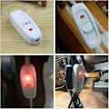 Miniatyrbilde 5 av 5: Inline-bryter/lampe/belysningsbryter