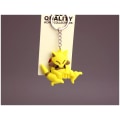 Miniatyrbilde 3 av 4: 3-delt nisse nøkkelring leketøy Pikachu magisk baby PVC myk plast