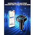 Miniatyrbillede 5 af 5: Bluetooth Bil, Bluetooth 5.0 FM Transmitter Radio Adapter Trådløs