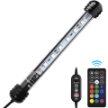 Miniatyrbillede 2 af 5: Akvarium LED Belysning 18cm med Fjernbetjening, RGB Multifarvet L