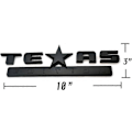 Miniatyrbillede 2 af 5: 2 stk. Helt Sort 3D Texas Edition Emblem Kompatibel med Chevy S