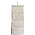 Miniatyrbillede 5 af 6: #2 STK 5-Lommers Hængende Opbevaringspose Stoffvæg Organizer 2 Stilarter Linnedstof til Baby Skab Garderobe Soveværelse Kontor Magasin#